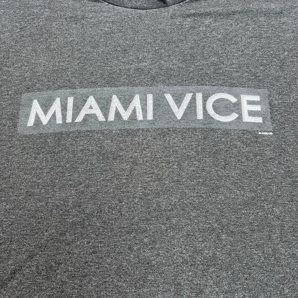 Miami Vice Graphic Tee Men’s XL Gray Retro Style Alstyle Shirt 2000s TV Show - Picture 7 of 9